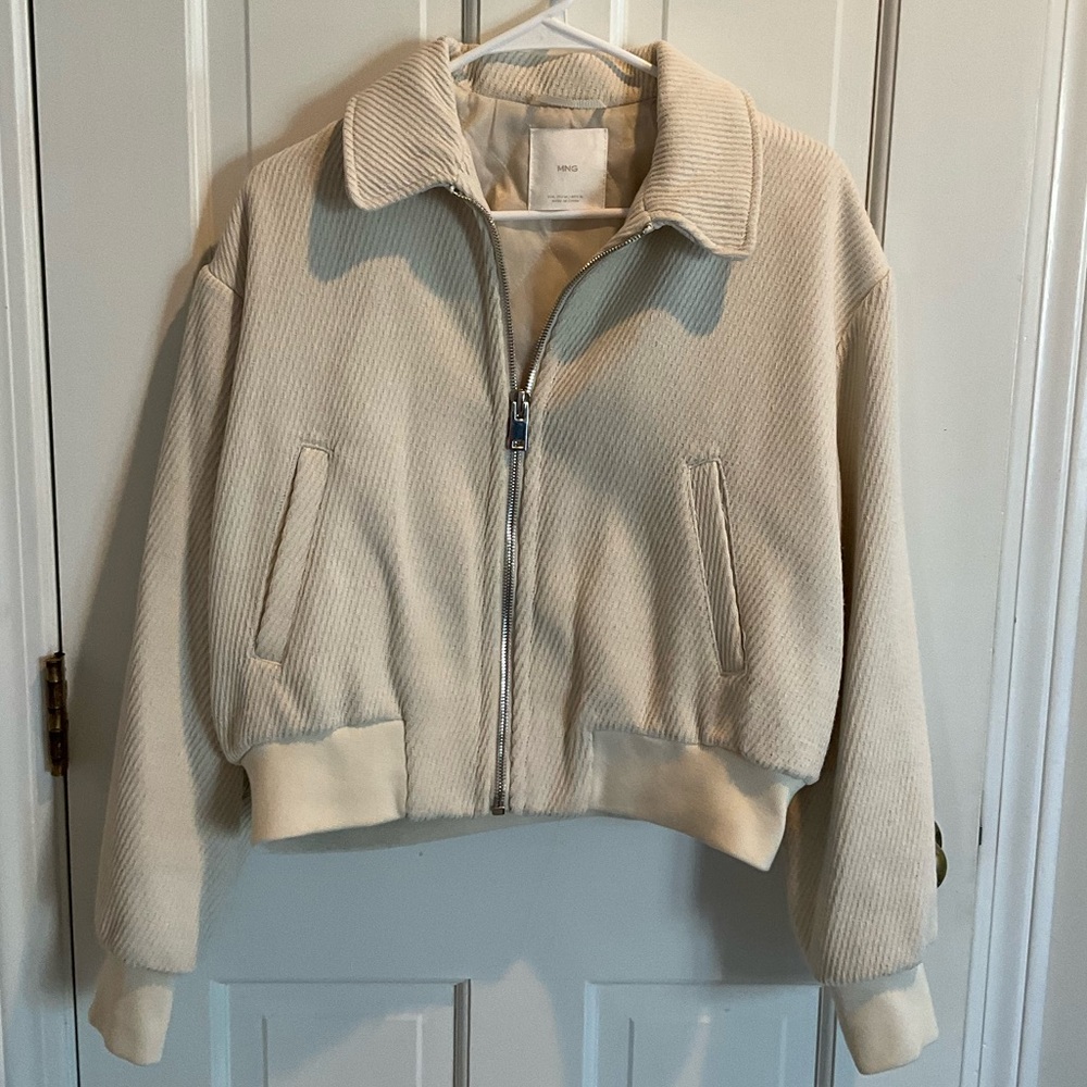 Textured Bomber Jacket